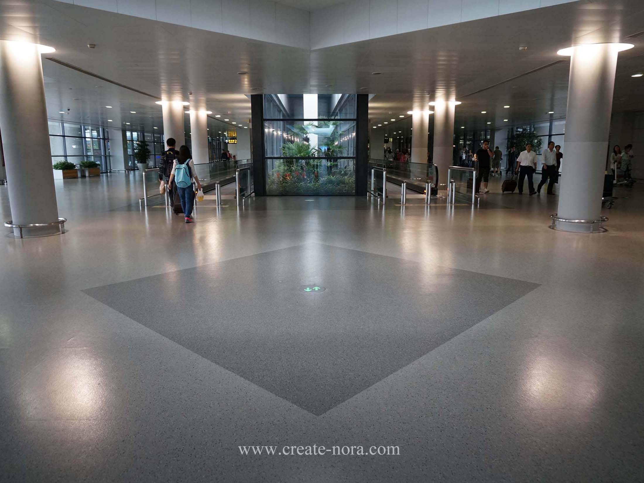 the photo of nora rubber flooring in Pudong International Airport Terminal 2 1